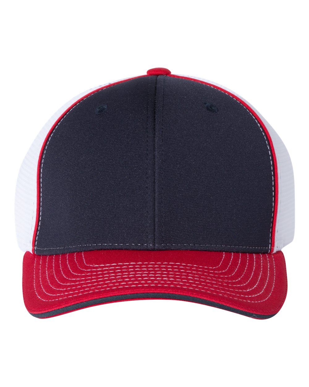 Richardson 172 Pulse Sportmesh R-Flex Cap – Navy/ White/ Red Tri