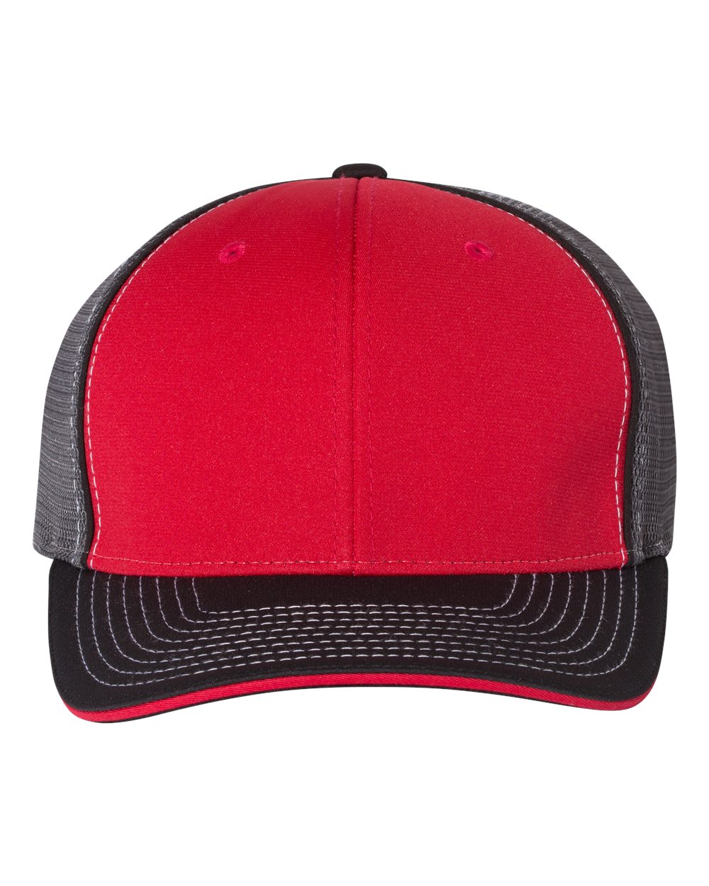 Richardson 172 Pulse Sportmesh R-Flex Cap – Red/ Charcoal/ Black Tri