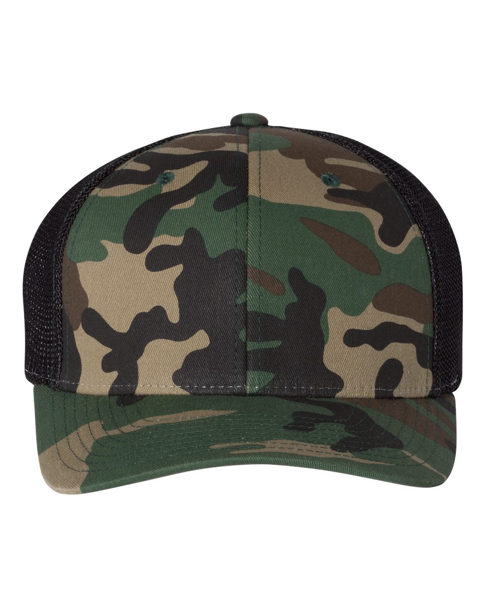 Richardson 110 R-Flex Trucker Cap – Army Camo/ Black