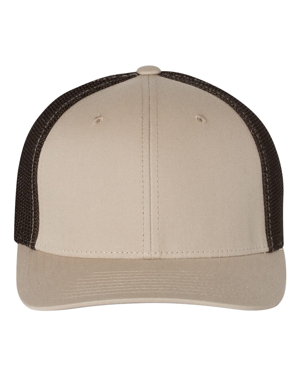 Richardson 110 R-Flex Trucker Cap – Khaki/ Coffee
