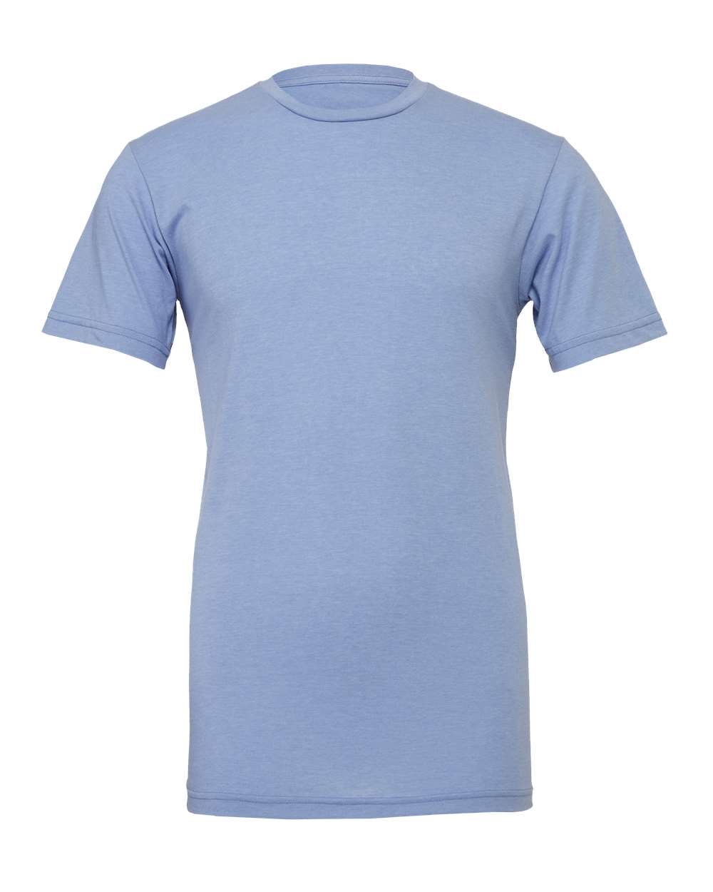 BELLA+CANVAS 3001CVC Heather Jersey Tee – Custom Embroidered