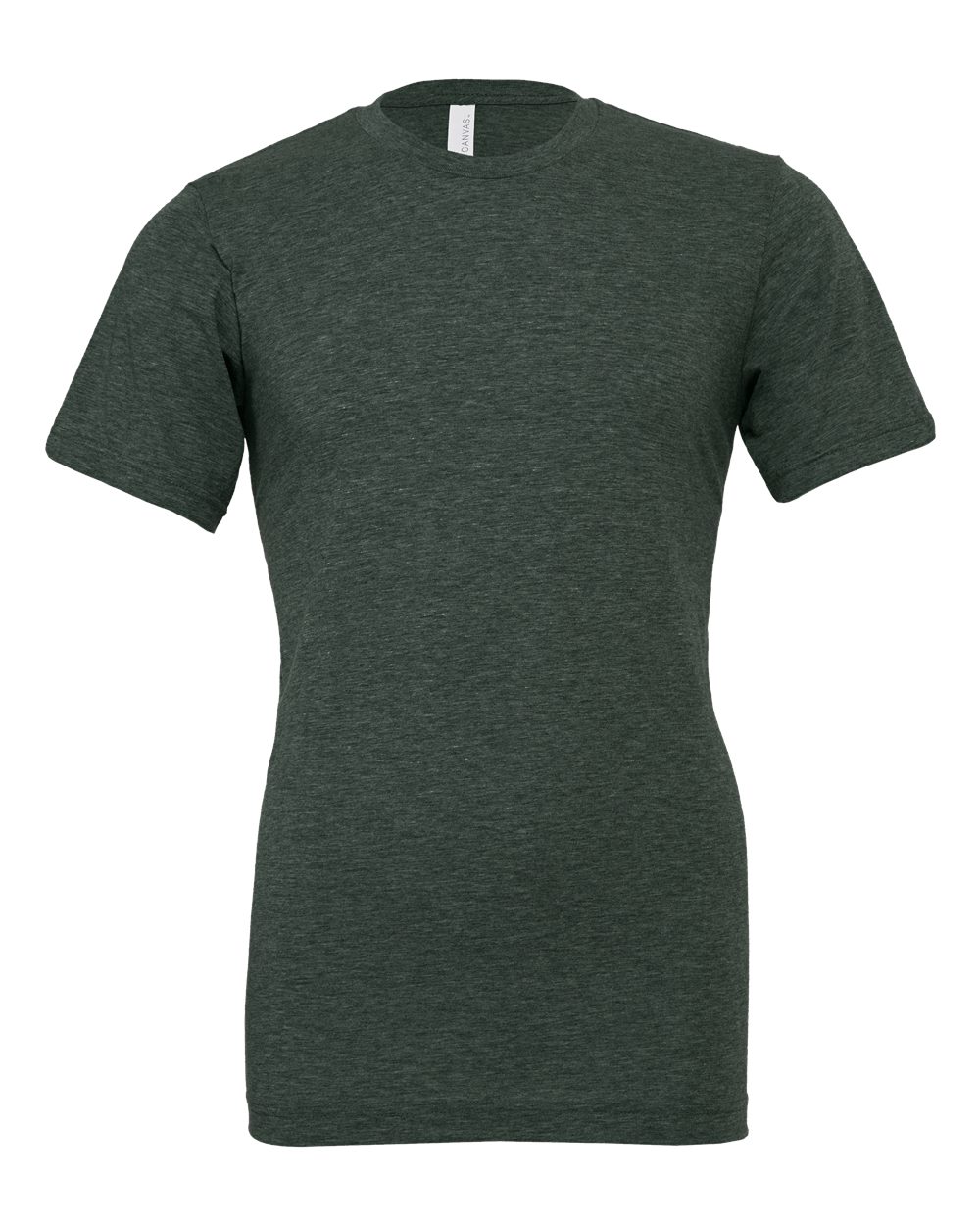 BELLA+CANVAS 3001CVC Heather Jersey Tee – Custom Embroidered