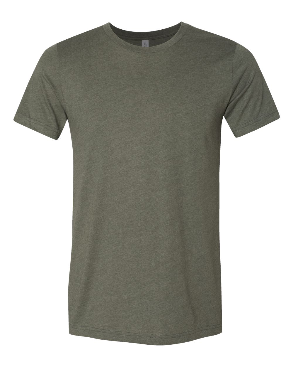 BELLA+CANVAS 3001CVC Heather Jersey Tee – Custom Embroidered