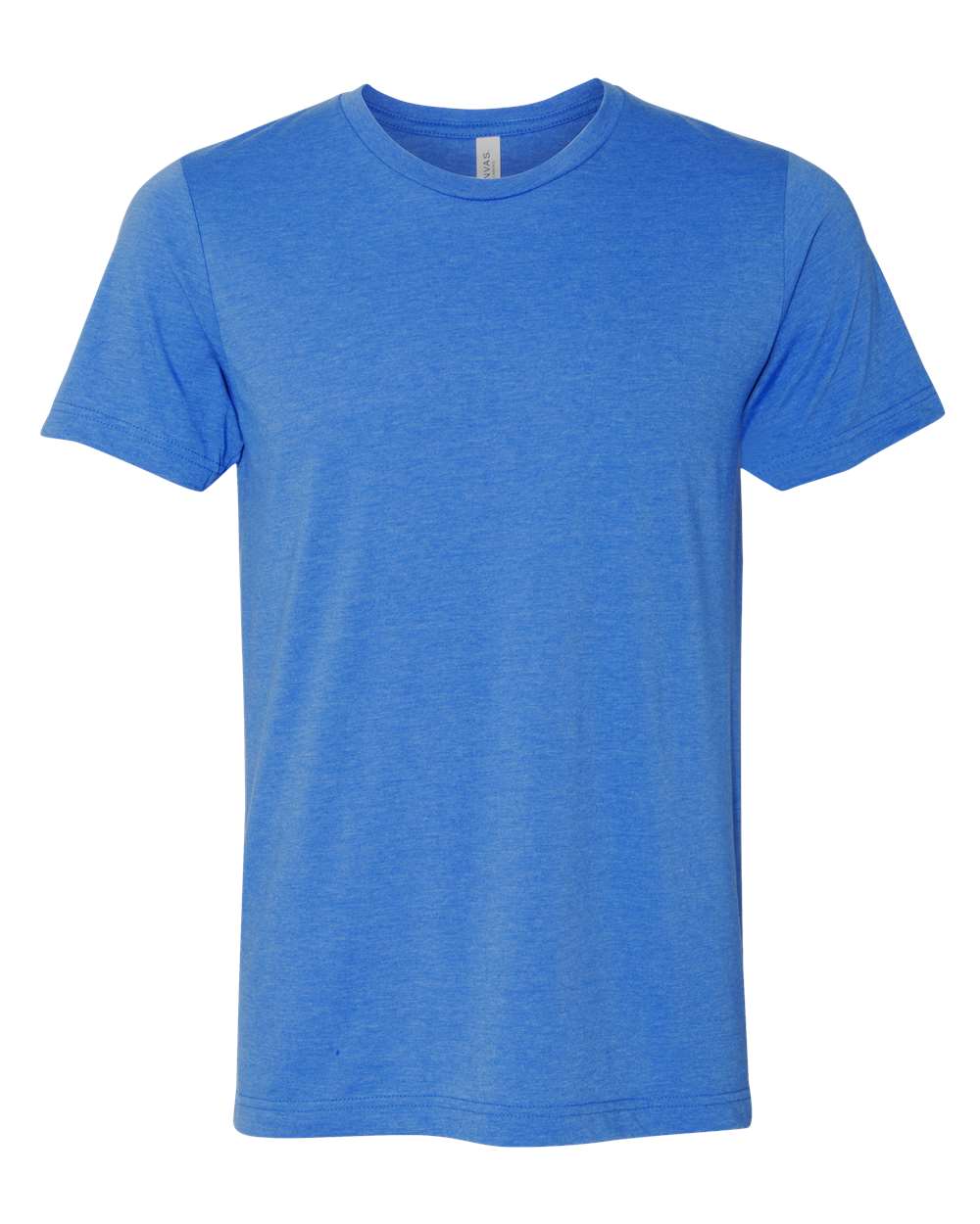 BELLA+CANVAS 3001CVC Heather Jersey Tee – Custom Embroidered