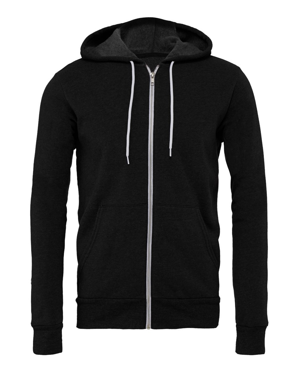 BELLA+CANVAS 3739 Fleece Full-Zip Hoodie – Custom Embroidered