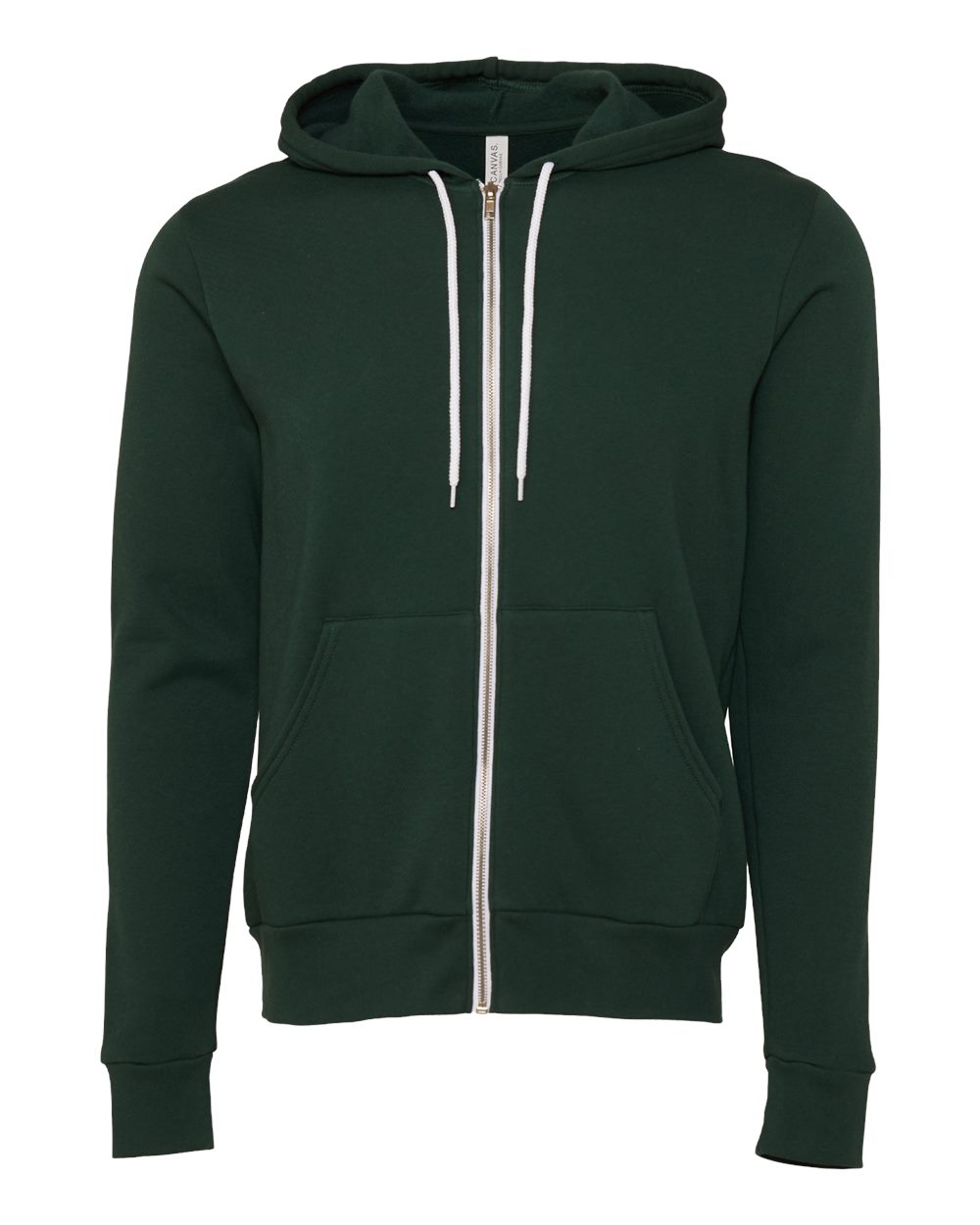 BELLA+CANVAS 3739 Fleece Full-Zip Hoodie – Custom Embroidered