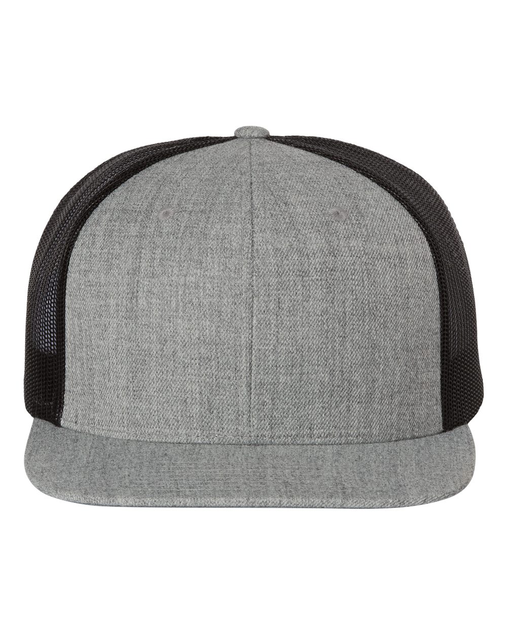 Richardson 511 Wool Blend Flatbill Trucker – Heather Grey/Black