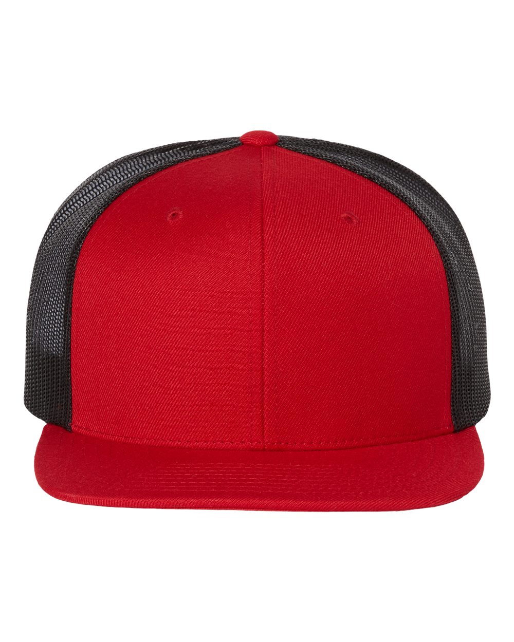 Richardson 511 Wool Blend Flatbill Trucker – Red/Black