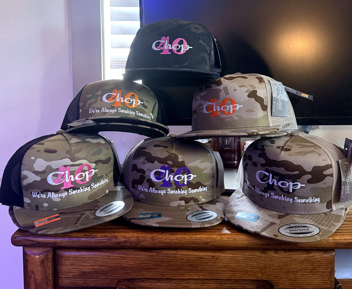 Chop10 custom embroidered hat collection