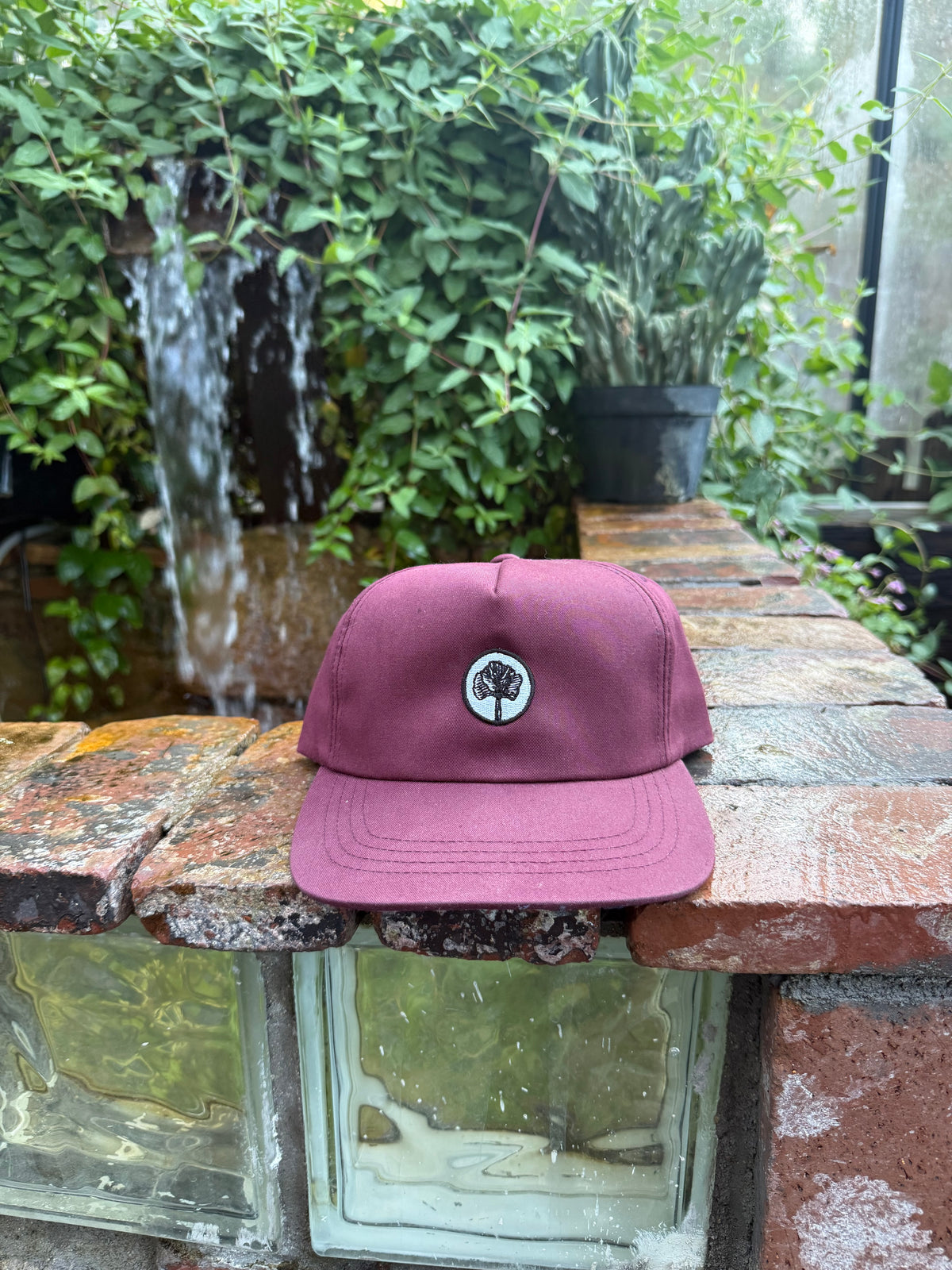 Custom Embroidered Hat – Maroon Tree Patch